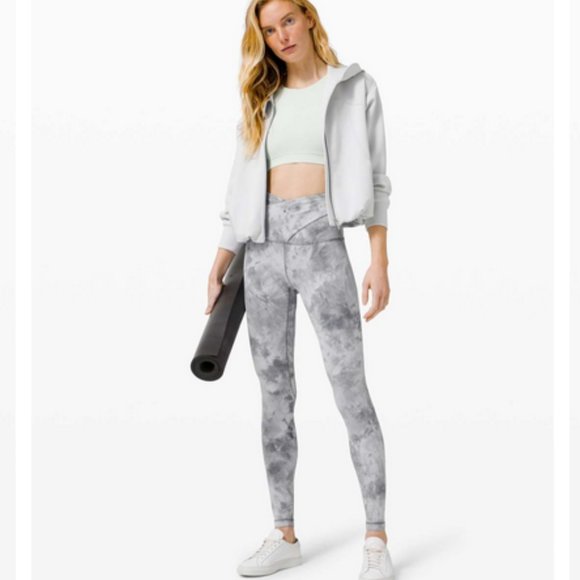 Lululemon Align Pant 28" *Criss Cross Waist - Diamond Dye Stargaze Purple - Sz 0 - Picture 3 of 16